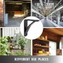 Heavy Duty Shelf Brackets 2 Pcs 4x5x1.5" Floating Shelf Bracket 450lb Wall Mount