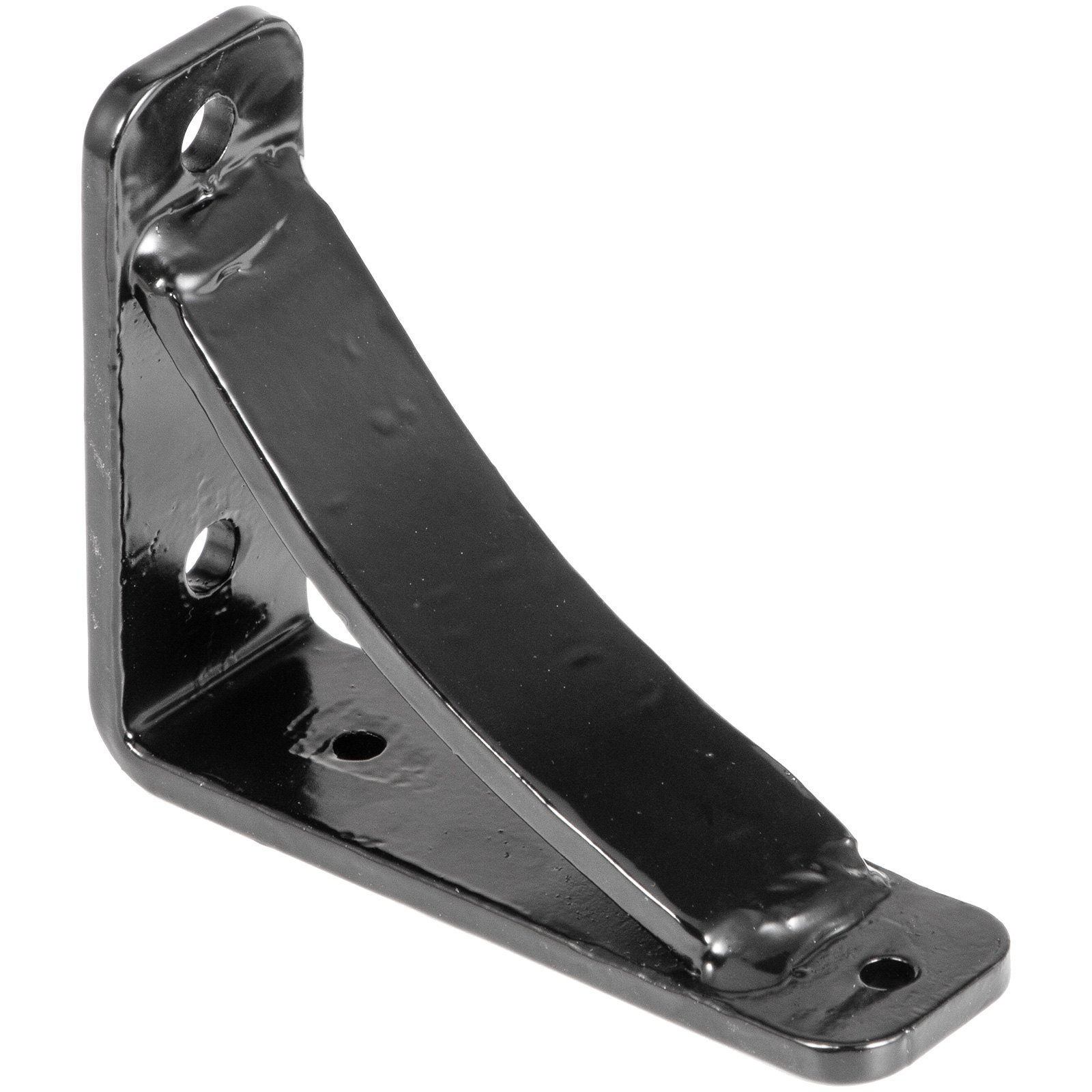 black VEVOR heavy duty shelf bracket with mounting holes for strong support.