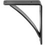 VEVOR 2 Pack Steel Shelf Brackets, Heavy Duty Hand Welded Steel Brackets 7x6x2", 450 lbs Supports Heavy Weight , Floating Shelves Triangle Supports, DIY Rustic Shelving Joints(7x6x2", 450 lbs)