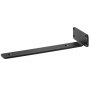 black VEVOR shelf bracket with three mounting holes on a white background.