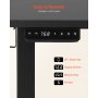 VEVOR L Shaped Desk Electric Adjustable Height Corner Home Gaming Desk Black