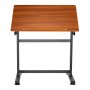 VEVOR Drafting Table, Adjustable 0°–90° Tilt Drawing Desk, Portable Artist Table with Black H-Frame and Brown Desktop, Wooden Painting Desk Craft Workstation for Reading, Writing, Crafting, Meeting