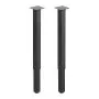 VEVOR Adjustable Table Legs, 24-40 in Square Steel Furniture Legs, 1200 lbs Max Load Heavy Duty, Quick Installation, Ideal for Home Office Desk DIY, Coffee Dinner Bar Tables, Workbenches, 4 PCS, Black