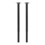 VEVOR Adjustable Table Legs, 24-40 in Round Steel Furniture Legs, 1200 lbs Max Load Heavy Duty, Quick Installation, Ideal for Home Office Desk DIY, Coffee Dinner Bar Tables, Workbenches, 4 PCS, Black