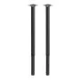 VEVOR Adjustable Table Legs, 610-1016 mm Round Steel Furniture Legs, 544 kg Max Load Heavy Duty, Quick Installation, for Home Office Desk DIY, Coffee Dinner Bar Tables, Workbenches, 4 PCS, Black