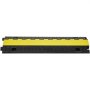 VEVOR Cable Protector Ramp, 91.8x25x4.3 cm 2 Channel, 9979 kg/axle Capacity Heavy Duty TPU Wire Cord Cover Ramp Hose Protector Ramp Driveway, Traffic Speed Bump w/ TPR Flip-Open Top Cover, for Indoor & Outdoor