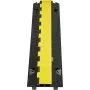 VEVOR - Rampa protectora de cables (5 unidades, 2 canales, capacidad de 22 000 lb/eje), resistente cubierta de TPU para cables, protector de manguera para rampa de entrada, reductor de velocidad con cubierta superior abatible de TPR, para interiores y exteriores