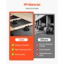 8 Pcs Adjustable Deck Support Pedestal Deck Foundation Base Rising 3.54-4.65 in
