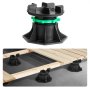 8 Pcs Adjustable Deck Support Pedestal Deck Foundation Base Rising 3.54-4.65 in