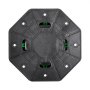 VEVOR Deck Blocks 8 PCS, 2200 lbs / 997.90 kg Load Capacity Deck Support Plastic Pedestal Paver, Raising 3.54 - 4.65 inch / 90 - 118 mm, Height Adjustable Shed Foundation Base for Wood Concrete Metal