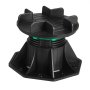 VEVOR Deck Blocks 8 PCS, 2200 lbs / 997.90 kg Load Capacity Deck Support Plastic Pedestal Paver, Raising 3.54 - 4.65 inch / 90 - 118 mm, Height Adjustable Shed Foundation Base for Wood Concrete Metal