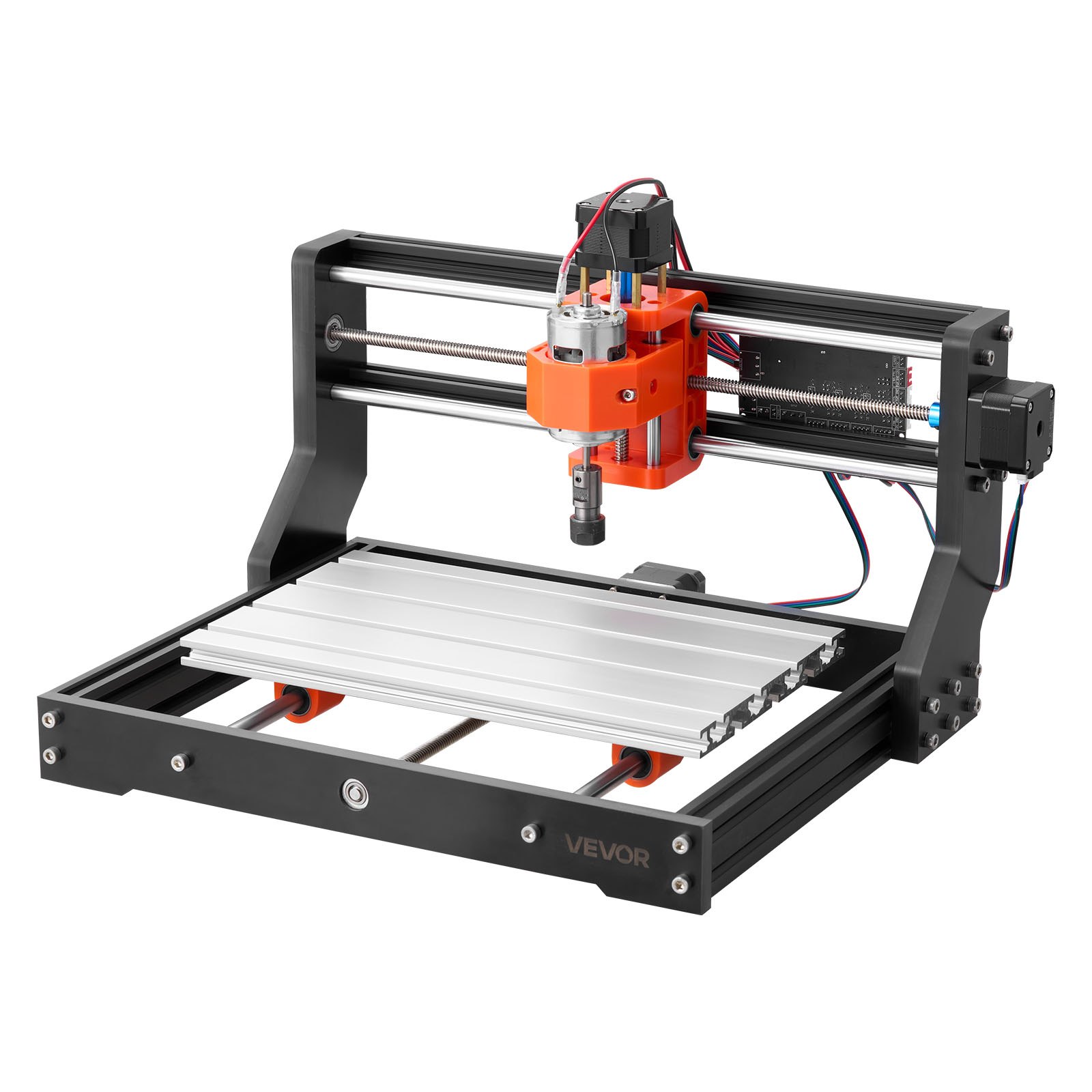 VEVOR 3018 CNC Router Machine, 60W Spindle, 3-Axis Wood Engraving Milling Machine, with 300 x 180 x 40 mm Working Area, Aluminum Alloy Structure, for Wood Acrylic Carving Cutting