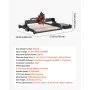 VEVOR CNC Router Machine, 300W Spindle, 3-Axis Wood Engraving Milling Machine, with 15.75 x 15.75 x 2.36 in Working Area, Offline Controller, Aluminum Alloy Structure, for Wood Acrylic Carving Cutting