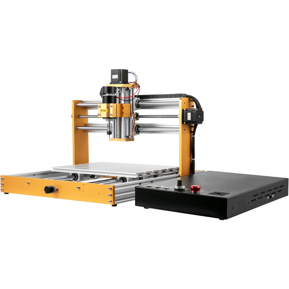 VEVOR CNC Router Machine, 3040 Engraver Milling Machine with Offline Controller Limit Switches Emergency-stop, DIY 3 Axes Cutting Kit for Wood Metal Acrylic MDF, 400 x 300 x 100 mm Large Working Area