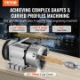 VEVOR Indexeringsdel K11-100mm 3-käftad chuck bakstycke för CNC-fräsning
