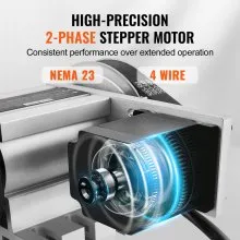 VEVOR Dividing Head, K11-100mm 3-Jaw Chuck, CNC Router Milling Machine Rotational Axis 4th Axis A Axis Indexing Head, 2.6"/65 mm Center Height MT2 Tailstock 6:1 Gear Ratio, Universal for Engraving