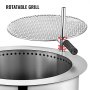 VEVOR Smokeless Fire Pit, 22 Inch Bonfire Fire Pit Stainless Steel Wood Burning Fire Pit, Patio Fire Pit with Detachable Grill, Outdoor Fire Pit for Backyards and Camping Park