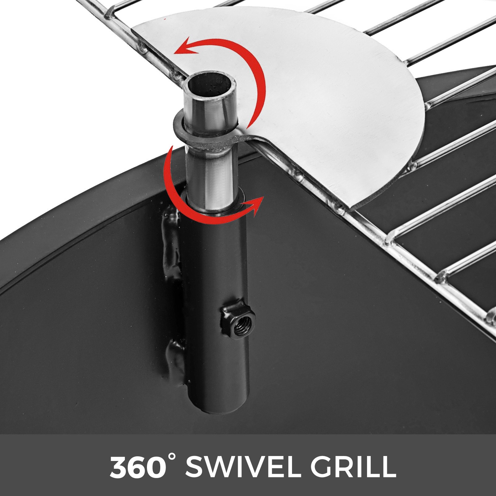 32”diameter Fire Pit Ring/liner With Grill Metal Bbq Cooking Grate Party