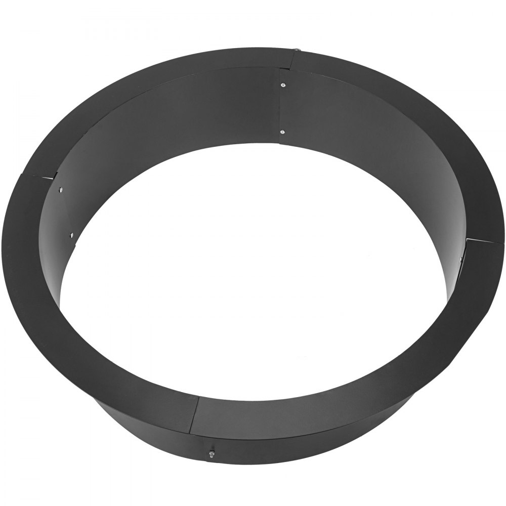 VEVOR Fire Pit Ring 36 Inch Fire Pit Pan Fireplace Ring Solid Steel Heavy Duty Fire Pit Ring/Liner for Fireplace Campfire Pit Ground for Outdoor Camping