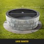 VEVOR Fire Pit Ring 36-Inch Outer/30-Inch Inner Diameter, Fire Pit Insert 3.0mm Thick Heavy Duty Solid Steel, Fire Pit Liner DIY Campfire Ring Above or In-Ground for Outdoor