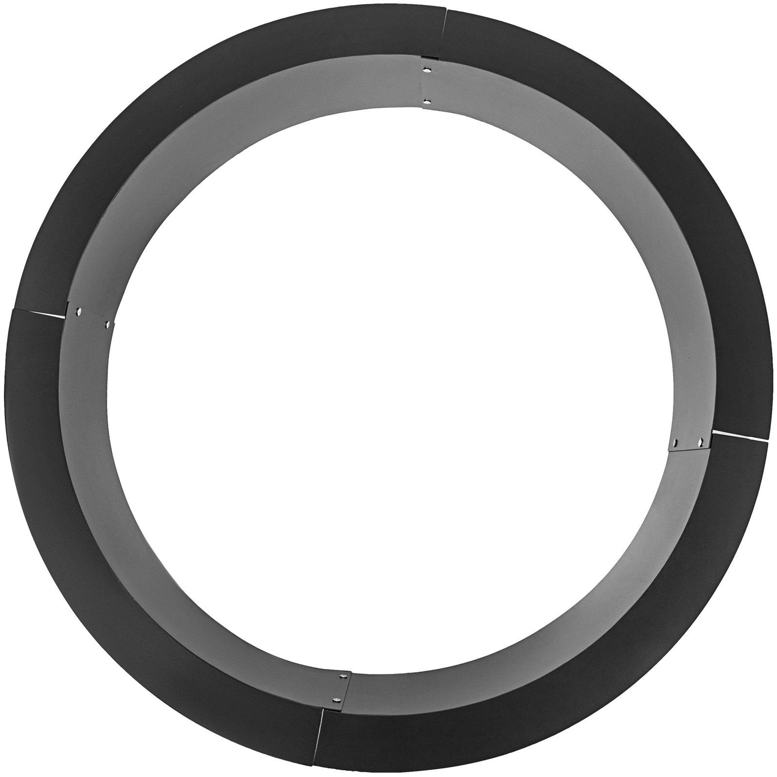 VEVOR Fire Pit Ring 45 Inch Fire Pit Pan Fireplace Ring Solid Steel Heavy Duty Fire Pit Ring/Liner for Fireplace Campfire Pit Ground for Outdoor Camping