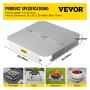 VEVOR Fire Pit Heat Shield, 26 x 26 inch Deck Defender & Grass Guard, High Temp Fire Pit Heat Deflector, Fire Pit Mat for Grass Lawn Guarding, Fire Pit Pad for Outdoors, Bonfires, Wood Burning, Square