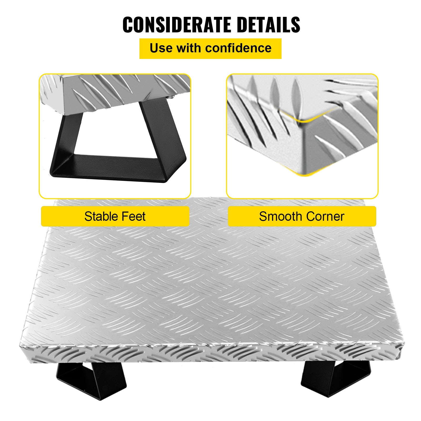 VEVOR Fire Pit Heat Shield, 26 x 26 Inch Deck Defender & Grass Guard, High Temp Carbon Steel Fire Pit Heat Deflector for Grass Lawn Guarding, Fire Pit Pad for Outdoors, Bonfires, Wood Burning, Square