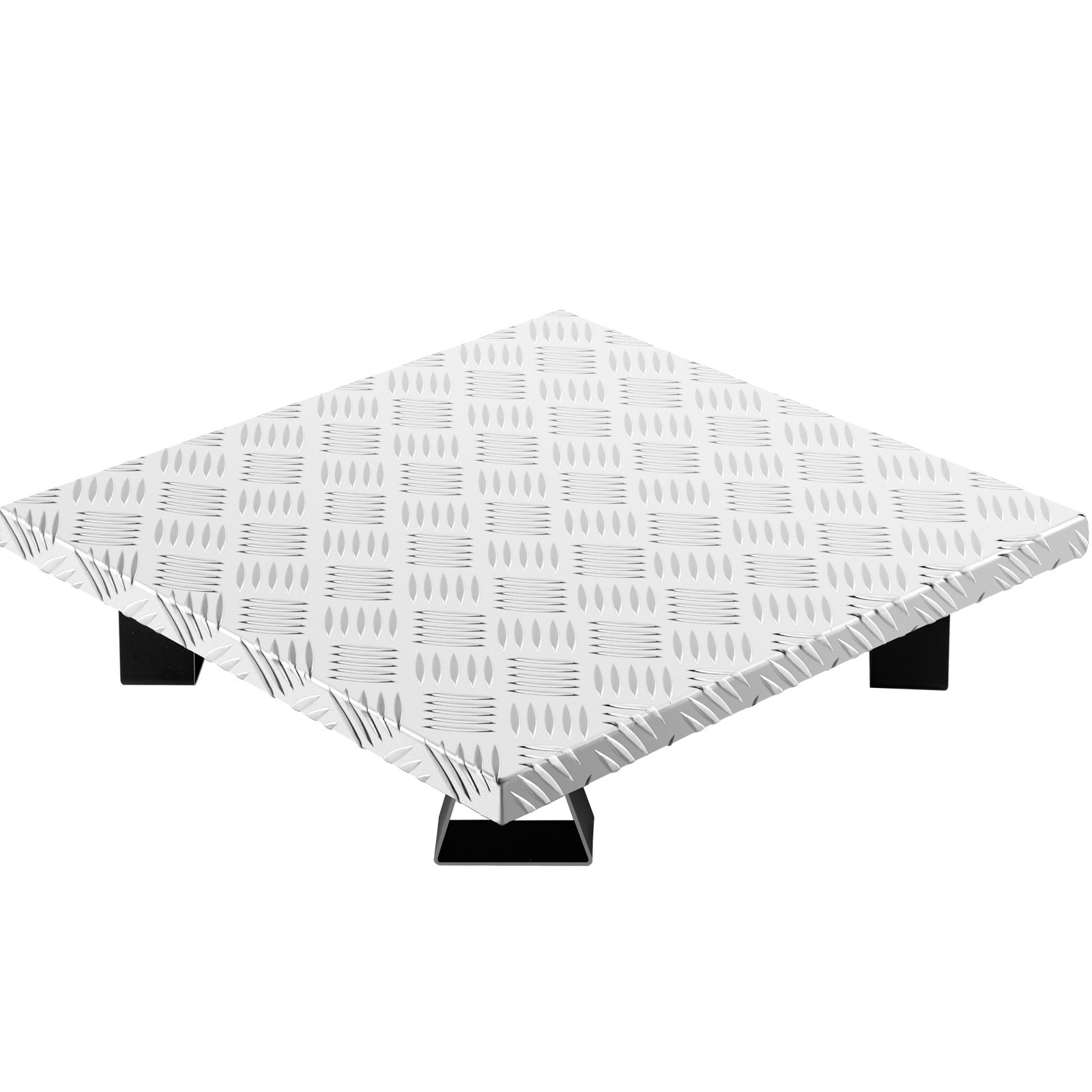 VEVOR Fire Pit Heat Shield, 26 x 26 Inch Deck Defender & Grass Guard, High Temp Carbon Steel Fire Pit Heat Deflector for Grass Lawn Guarding, Fire Pit Pad for Outdoors, Bonfires, Wood Burning, Square