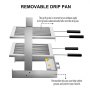 Vevor Tuscan Fireplace Grill Santa Maria Grill Stainless Tuscan Grill Drip Pan
