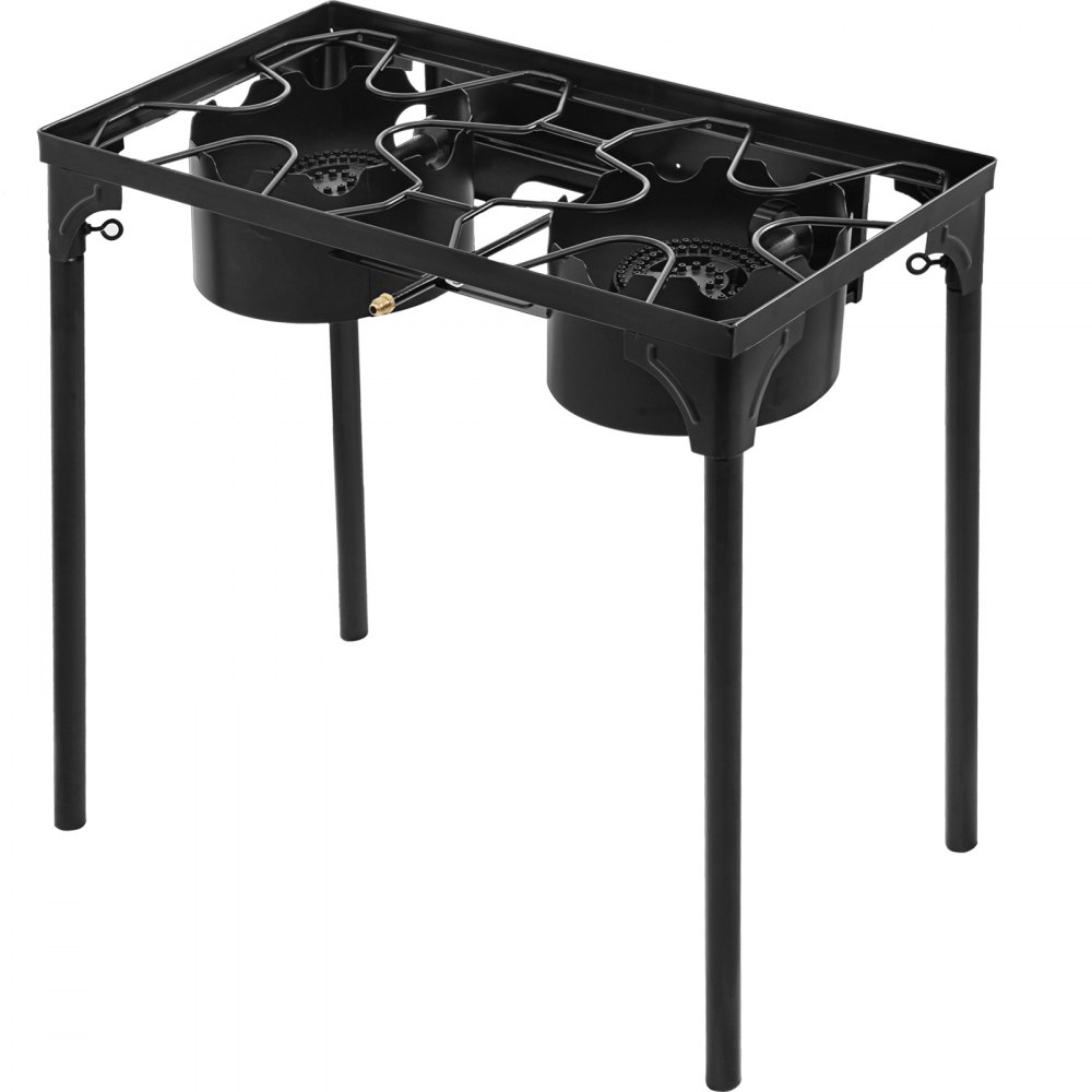 VEVOR Flat Top Griddle Grill & Propane Fueled 2 Burners Stove Stainless Steel with 4 Spatula & Scraper, 32" x 17"