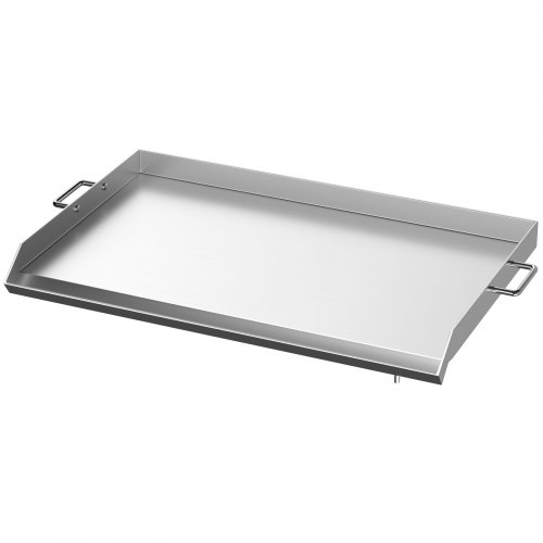 VEVOR Flat Top Griddle 16 x 18 Inch Stainless Steel Griddle Flat Top Grill Square Grill Plate Tripple Burner Stove Griddle Flat Top Plate for outdoor Triple Burner Stove