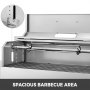 Bbq Charcoal Grill 4 Caster Wheels Patio 2 Side Boards Smoking Garden Bbq Grill