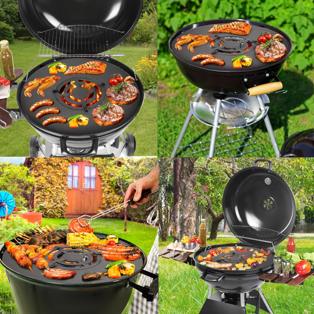 Rejilla de repuesto para parrilla de barbacoa VEVOR de 40", de acero al carbono con rejilla central, fácil de limpiar, para barbacoa de 18", accesorio para parrilla redonda y hamburguesas