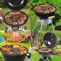 Rejilla de repuesto para parrilla de barbacoa VEVOR de 40", de acero al carbono con rejilla central, fácil de limpiar, para barbacoa de 18", accesorio para parrilla redonda y hamburguesas