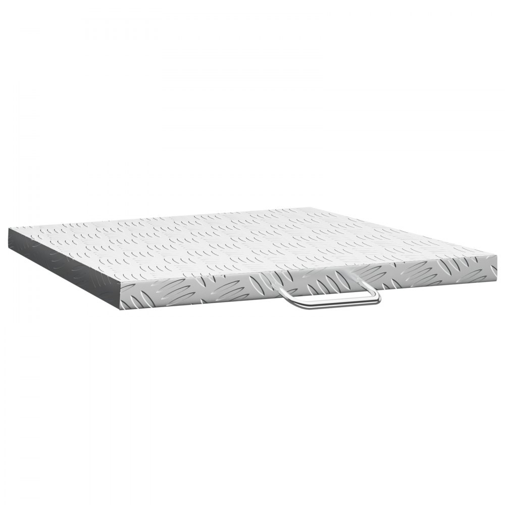 VEVOR Cubierta para plancha, compatible con plancha Blackstone de 28 pulgadas, tapa de parrilla con placa de diamante de aluminio ligero con mango de acero inoxidable para barbacoa al aire libre, accesorios para parrilla de piedra negra, plateado