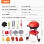 VEVOR 28 STK Barn BBQ Grill Lekesett Cooking Grill Lekesett Lat som Lyd Lys