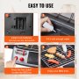 VEVOR 19 kpl Kids BBQ Grill Playset Cooking Grill Lelusarja Smoke Sound Lightilla