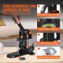 VEVOR Button Maker Machine, 1/1.25/2.28 inch(25/32/58mm) 3-in-1 Pin Maker, Installation-Free Badge Punch Press Kit, Button Making Supplies with 300pcs Button Parts, Circle Cutter, Magic Book
