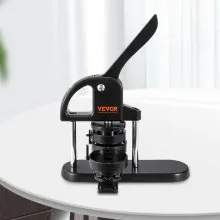VEVOR Button Maker, 1/1.25/2.28 inch(25/32/58mm) 3-IN-1 Pin Maker, with 300pcs Button Parts, Button Maker Machine with Panda Magic Book, Ergonomic Arc Handle Punch Press Kit, For Children DIY Gifts