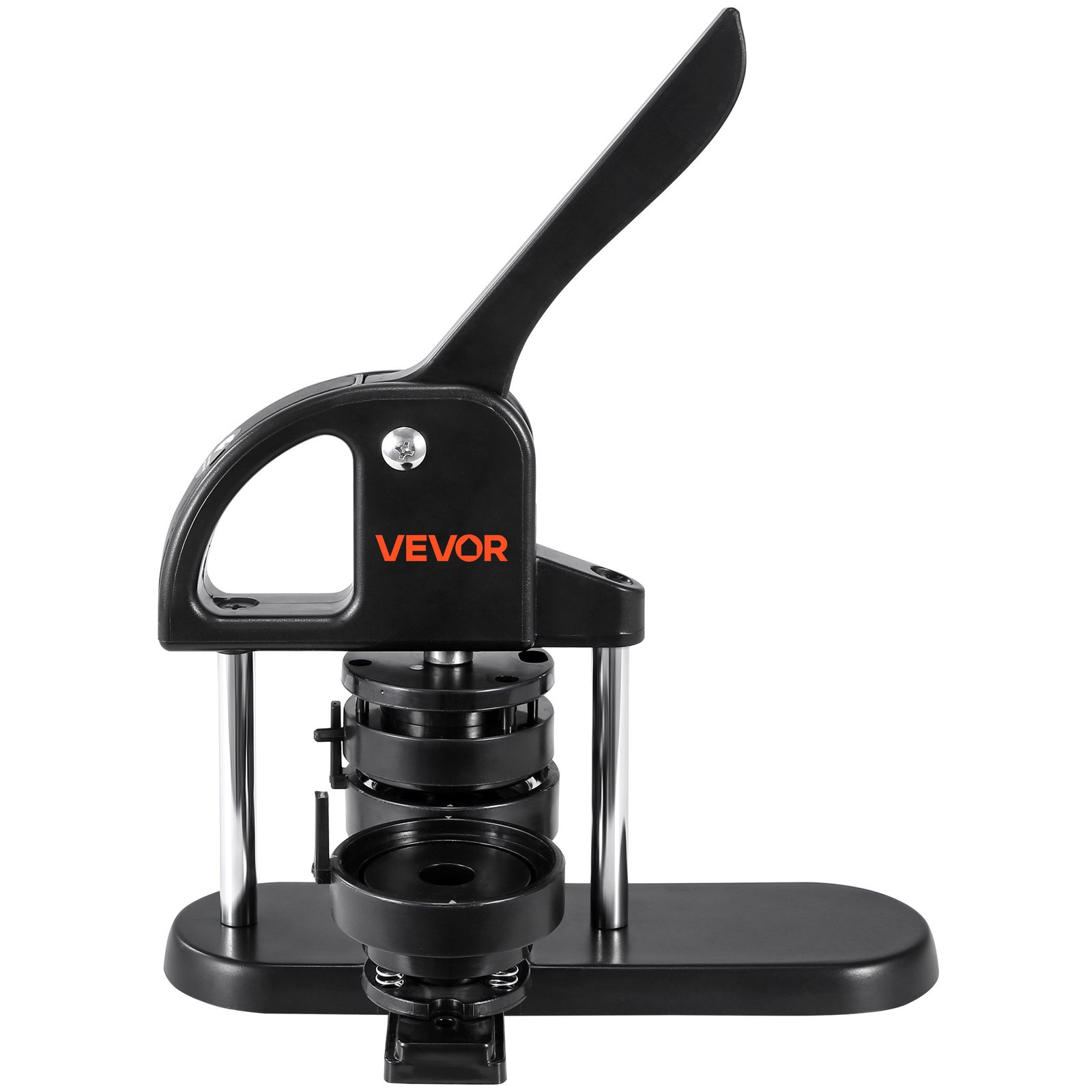 VEVOR Button Maker Machine, 1/1.25/2.28 inch(25/32/58mm) 3-in-1 Pin Maker, Installation-Free Badge Punch Press Kit, Button Making Supplies with 300pcs Button Parts, Circle Cutter, Magic Book