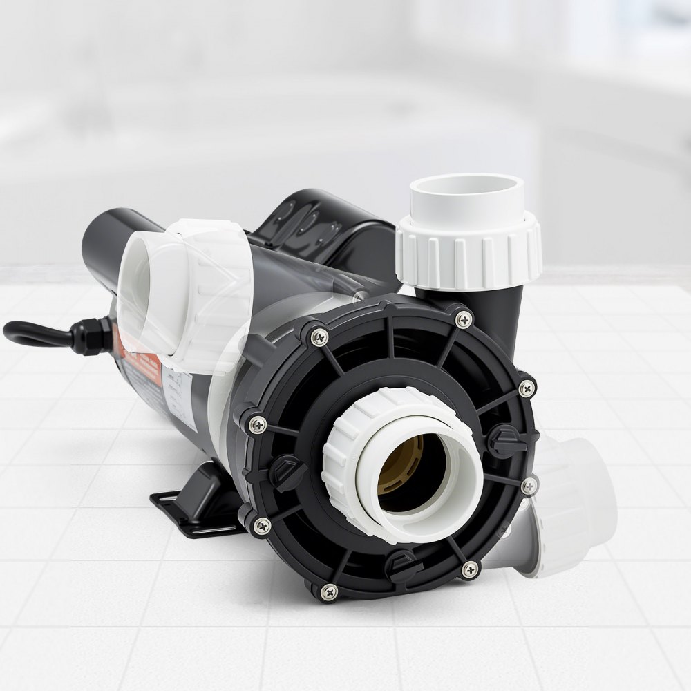 VEVOR SPA Pump, 2 HP, 2-Speed Hot Tub Pump with 2-Inch Port, 139.5 GPM High and 66.5 GPM Low Speed, 115V 60Hz, 48 Frame, for Sundance #6500-357/ #6500-845/ #6500-758/ #6500-345/ #6500-090/ #6500-258