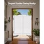 Saloon Swinging Doors 32" x 36" Pine Wood White with Hinges & Hardware
