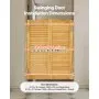 VEVOR Swinging Cafe Doors 81.3x106.7 cm Arched Top Pine Wood with Hinges Log