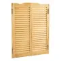 VEVOR Double Saloon Doors, 36"W x 42" H Arched Top Interior Swinging Cafe Doors, Premium Pine Wood, with Hinges & Hardware Kit, Easy to Install, for Hallway Kitchen Bar Pub Entrance, Log Color