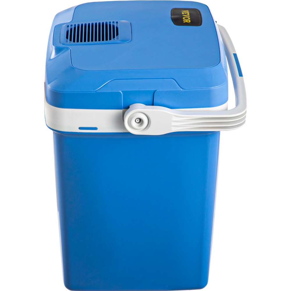 VEVOR Electric Cooler and Warmer, 28 Quart Portable Thermoelectric Fridge, Plug in Refrigerator with Collapsible Handle, 110V AC Home Power Cord & 12V Car Adapter for Camping Travel & Picnics