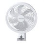 VEVOR 8.5 in Wall Mount Fan, Oscillating Hanging Fan with Remote Control, 10 ft Powerful Airflow, DC Motor, 4 Speeds & Timer, Auto 90° Horizontal & Manual Vertical Tilt, Ideal for Home, Office, RV