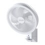 VEVOR 8.5 in Wall Mount Fan, Oscillating Hanging Fan with Remote Control, 10 ft Powerful Airflow, DC Motor, 4 Speeds & Timer, Auto 90° Horizontal & Manual Vertical Tilt, Ideal for Home, Office, RV