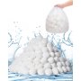 VEVOR Pool Filter Balls for Sand Filter, 1.56 kg, Filter Balls Replace Pool Filter Sand, Reusable Polyester Fiber Filter Media Balls with Wash Bag, for Swimming Pool Above Ground Pool Aquarium Tank