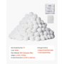 VEVOR Pool Filter Balls for Sand Filter, 1.56 kg, Filter Balls Replace Pool Filter Sand, Reusable Polyester Fiber Filter Media Balls with Wash Bag, for Swimming Pool Above Ground Pool Aquarium Tank