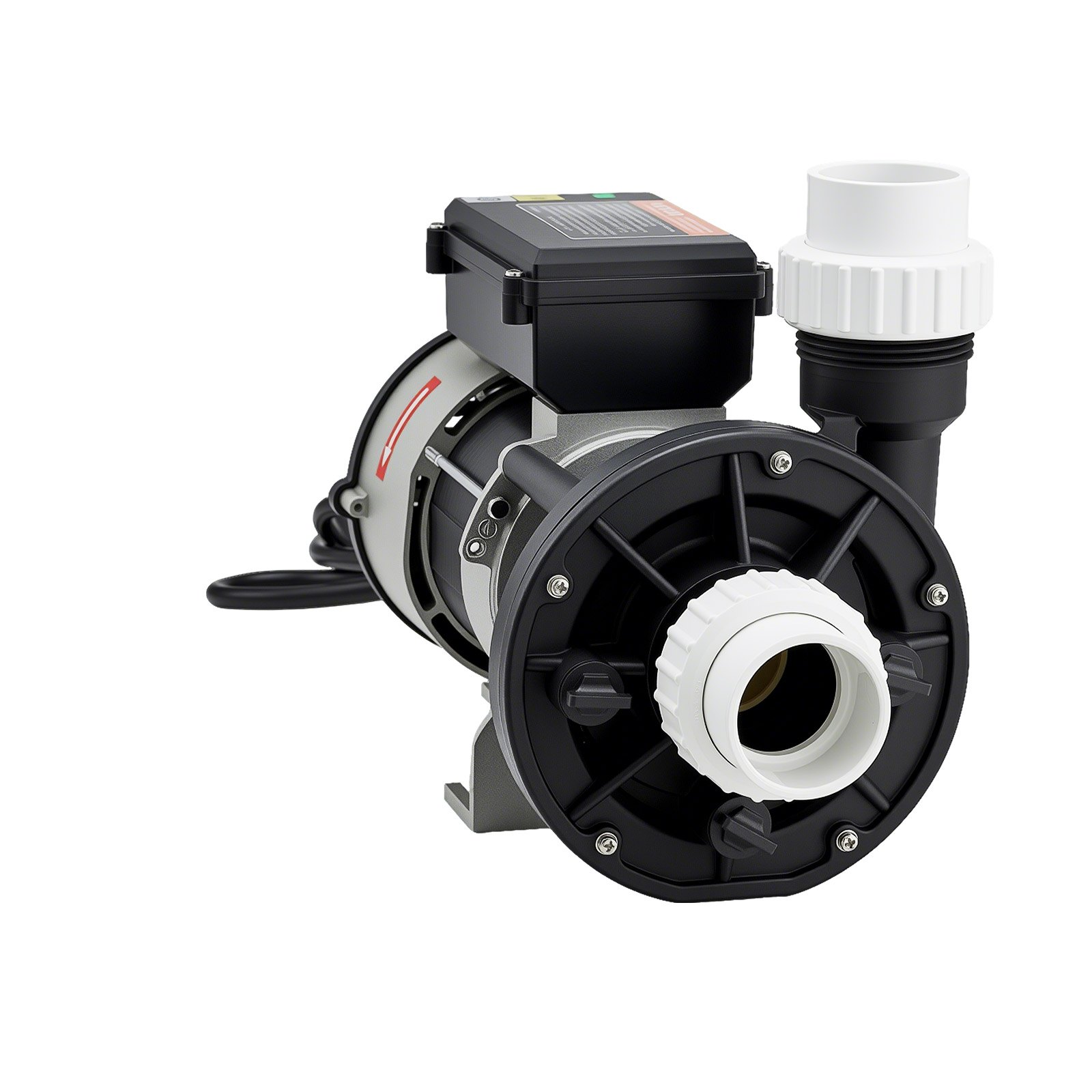 VEVOR SPA Pump, 1.5 HP, 110V Hot Tub Bathtub Circulation Pump with 1.5-Inch Port, 107.5 GPM Max Flow Rate, 54.13 ft/16.5 m Max Head Lift, 110-120V 60Hz, for Gecko #34-402-5002, Watkins #1431501-03